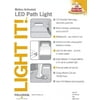 6.8 Inch Silver Light It By Fulcrum Battery Operated 6-LED Wireless Motion Sensor Weatherproof Security Path Light